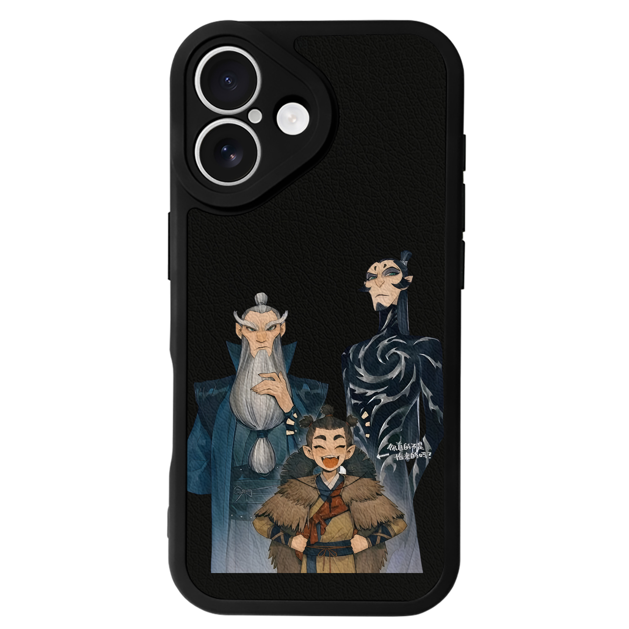 （画像用） Ne Zha 2 ナタ 魔童の大暴れ 【iPhone 16シリーズ対応】シリコンスマホケース（レザー調） 材質：シリコン